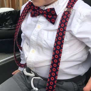 Phish-inspired kid’s bow tie and suspenders set
